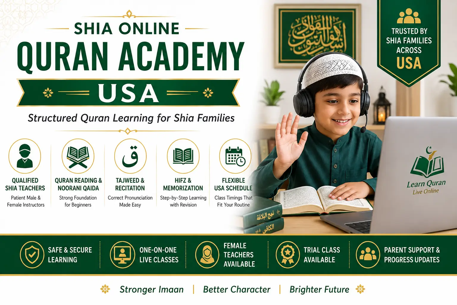 Shia Online Quran Academy USA for Kids & Adults