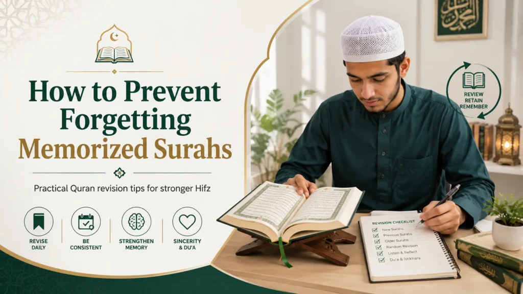 How to Prevent Forgetting Memorized Surahs: A Practical Quran Revision Guide